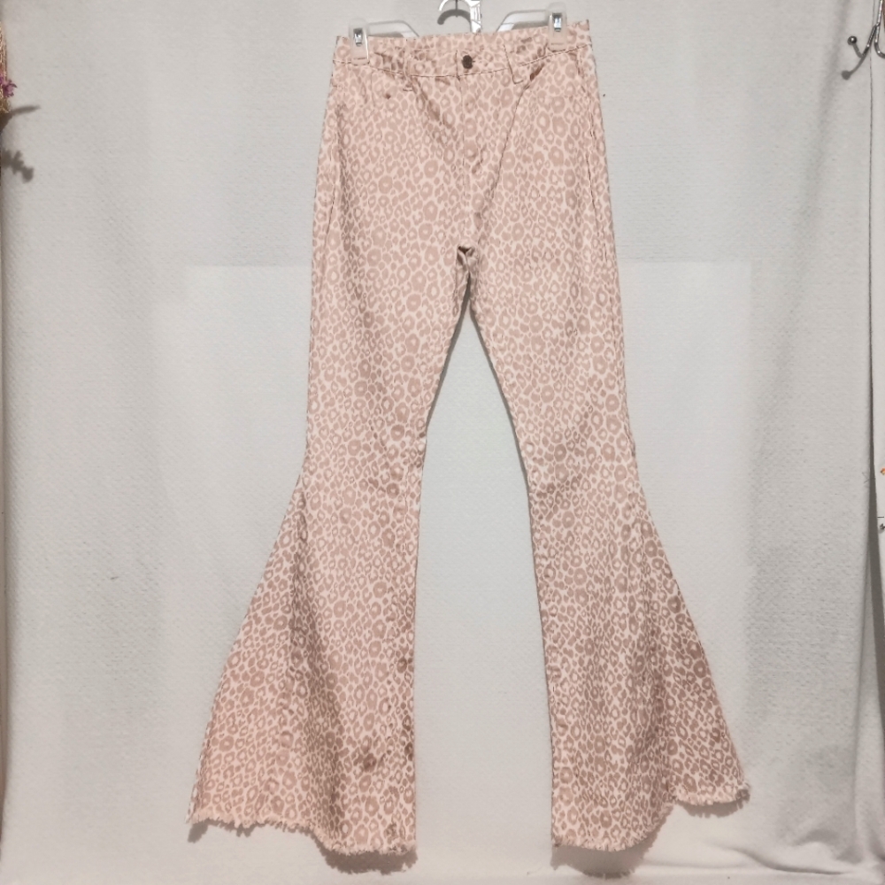 Leopard Print Saints & Hearts Flared Pants